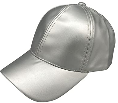 Male Female Baseball Cap Adjustable Soild Men Women Baseball Cap Unisex Hat Baseball Hats for Men Silver, One Size