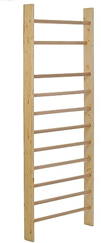 GASPO Sprossenwand aus massivem Fichten-Holz, H 200 cm x B 80 cm, Kletterwand für Kinder & Erwachsene, Fitness-Sportgerät für Dein Home Gym, hergestellt in Österreich