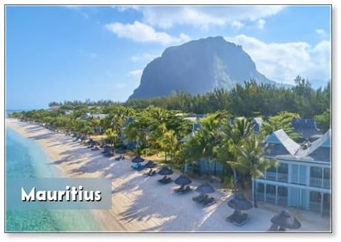 Mauritius Island Foto, Kühlschrankmagnet