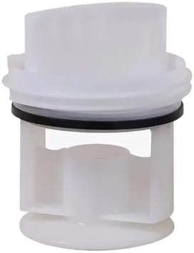 ZWFYJEWU 9000969315 Wäscheablaufpumpen-Filterabdeckung, Kompatibel Mit Siemens, Kompatibel Mit Bosch, Trommelwaschmaschine IQ500 IQ300 IQ700(White)