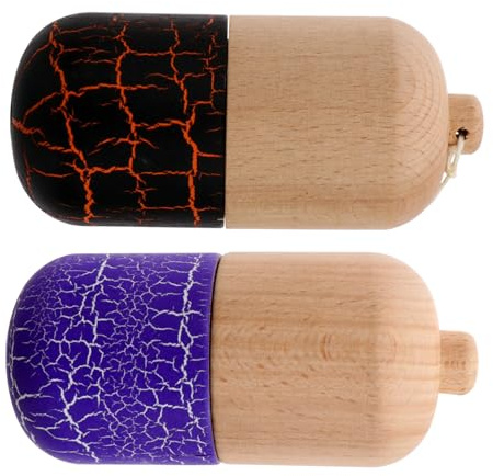 Beaupretty 2 Pack Kendama Toys for Kids Wooden Pill Hand-Eye Coordination Skill Game for Children over 6 Years Old
