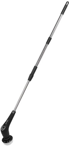 Asixxsix Fuerador Eléctrico Giratorio, Inalámbrico 8 en 1 Cepillo de Limpieza de Potencia con 8 Cabezas de Cepillo Reemplazables y Manija Larga Ajustable, para el sofá de la Ventana