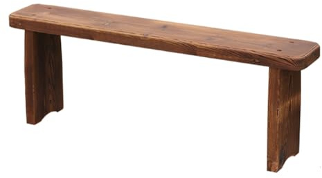 Panca da giardino in legno per tutte le stagioni, 119,4 cm, mobili da esterno senza schienale, panca anteriore resistente alle intemperie, supporto per fiori in legno massiccio, per cortile e patio