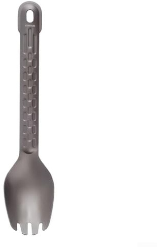 Oniissy Cuchara de tenedor para acampar y actividades al aire libre, cubiertos de aleación ligera con mango antideslizante, adecuada para picnic, mochileros y uso doméstico (tenedor)