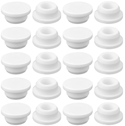 Anneau de Débordement d’Évier, 20 pcs Couvercles Trop-Plein d'Évier Caoutchouc Bouchon Trop Plein Lavabo, pour Lavabo, Salle de Bain, Cuisine