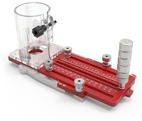 Multifunctional Router Mortise Jig, Router Fluting Jig, Door Hinge Template, Guide Rail Adapter, Circular Slotting, for 65mm Fixed Trimming Machine
