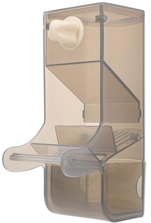 Homoyoyo Ciotola per Cibo Inossidabile in Pappagalli Plastico per Acciaio Antigoccia Resistente Antiscivolo Grande Capacità Mangiatoia Uccelli Domestici