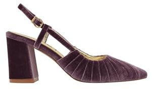 Azarey Zapato DE Terciopelo Destalonado Malva - (Talla 38)