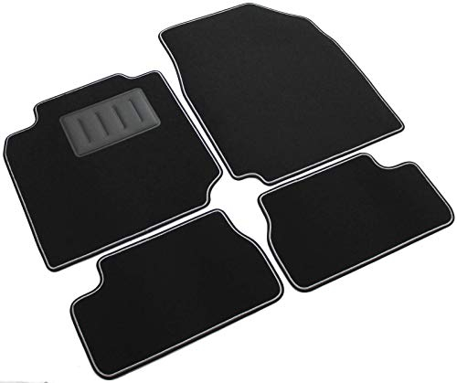 ilTappetoAuto by Fabbri3 - SPRINT03301 - Kompatibel mit Maßgeschneiderte Fußmatten für Auto aus Schwarzem Rutschfestem Teppich für Nissan Micra