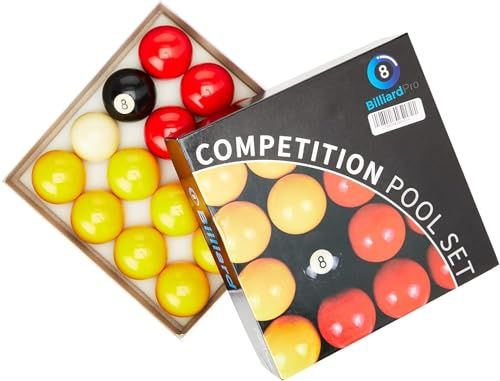 Billiard Pro Unisex 2'' (Reds & Yellows) 2 LEAGUE POOL BALLS REDS YELLOWS , L, One Size UK