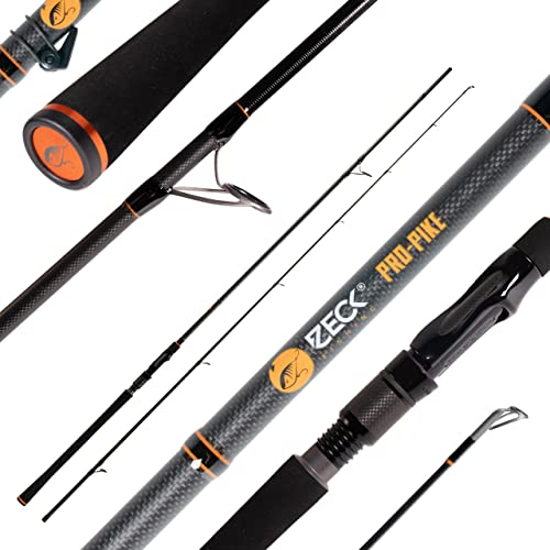 Zeck Pro Pike 2,40m 80g - Spinnrute zum Spinnangeln auf Hechte, Angelrute zum Hechtangeln, Hechtrute für Gummifische & Wobbler