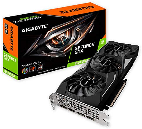 Gigabyte Technology AORUS GeForce GTX 1660 Super Gaming OC 6G (6GB GDDR6/PCI Express 3.0/1860MHz/14000MHz) Tarjeta gráfica