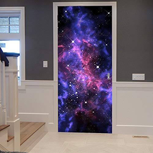 A.Monamour Türtapete Selbstklebend Türfolie Türposter 3D Orionnebel Im Abstrakten Dekor Der Weltraum Galaxie Des Universums Vinyl Folie Türdeko Tapete Wandbild Türaufkleber Türtattoo 77 x 200 cm