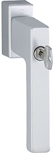 HOPPE Fenstergriff TOULON - Sperrzylinder, VK 7 x 32 - 42 mm, Alu silber