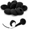WSNDM Coperture In Morbida Spugna Per Auricolari, Cuffie Ricambio Pad Di Auricolari, Morbida Spugna Espansa Ad Alta Elasticità, Per Auricolari Cuffie 12-18mm - Nero (100 Paia/200pcs)