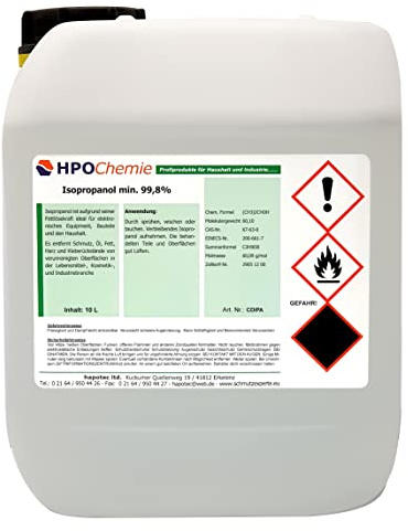 Isopropanol min. 99,8% 2-Propanol Isopropylalkohol IPA Reiniger (5 Liter)