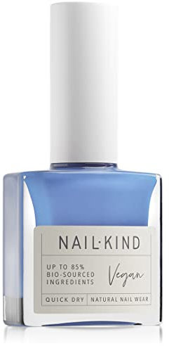 NAILKIND Blue Nail Polish - Out of the Blue - High-Gloss Nail Varnish - Vegan Nail Lacquer Peta Certified Cruelty Free - Quick Drying Long Lasting - Chip Resistant Manicure - 8ml