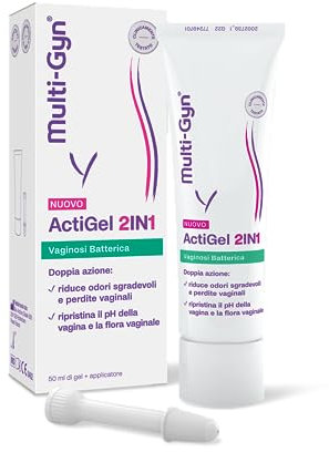 Multi-gyn ActiGel 2-in-1 trattamento della vaginosi batterica (VB), 50 ml + applicatore - Riduce odori e perdite vaginali, per un solievo rapido. Con componenti di origine naturale, per uso esterno