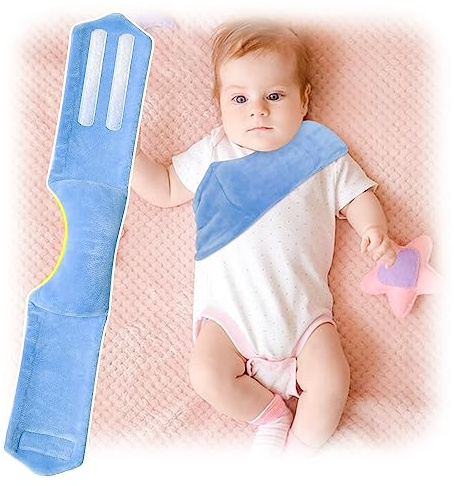 POWYS Torticollis Pillows for Infants Neck Support Newborn Toddler Car Seat Head Positioner for Traveling Baby Kid Head Correction Adjustable Soft Cusion