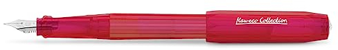 Kaweco COLLECTION PERKEO Füllhalter Infrared I Füllfederhalter für Tintenpatronen Schulfüller I Anfänger Füller mit ergonomischem Griffstück zum bequemen schreiben I Federbreite: F (Fein)