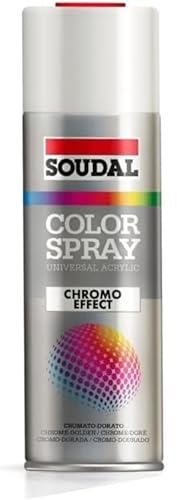 Soudal Farbe Spray Chrom-Effekt Silber Spiegeleffekt 400 ml
