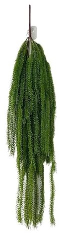HXSCOO Plantas Artificiales de 70-90cm, Enredaderas, Accesorios for Colgar en la Pared, Cola de Lobo, Helecho, Plantas Verdes Falsas for decoración de Pared de jardín y hogar (Color : 90cm)