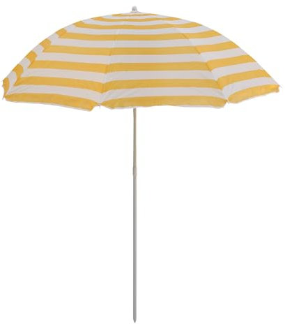 Master Grill&Party Sonnenschirm 180cm Durchmesser, Strandschirm, Balkonschirm (Bunte Streifen)