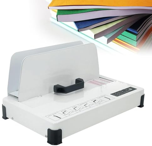 Máquina De Encuadernación Eléctrica Por Fusión En Caliente, Máquina De Encuadernación Térmica Para Documentos A4/a5, Calefacción De Cerámica Ptc, Encuadernación De Hasta 50 Mm De Espesor, 3 Configurac