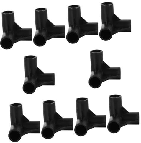 Hemobllo Conectores De Plástico para Tubos De Jardinería 20 Mm 10 Piezas Conectores De Esquina De 3 Vías y Opción De 4 Vías para Estructuras De Enrejado y Cobertizos