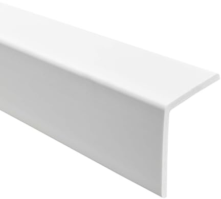 Quest Winkelleiste Hart-PVC 27x27 mm ohne Klebeband - Weiß, 200 cm | Robustes Winkelprofil und Eckenschutz für Möbel, Regale & Tischkanten, schützt vor Stößen und Kratzern, einfache Montage