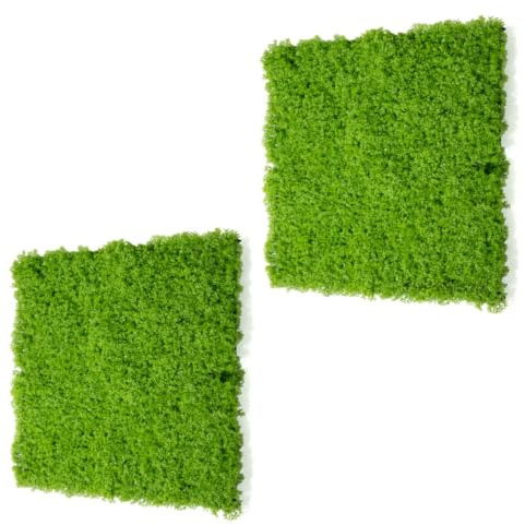 STI Siepe Pannello di Muschio artificiale 3D Verde Chiaro 100x50cm