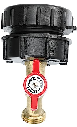 OFFSCH Adaptateur De Robinet Ibc Pour Tonneaux Raccord Laiton Sortie Pratique Pour Réservoirs Eau De Pluie Et Systèmes Arrosage