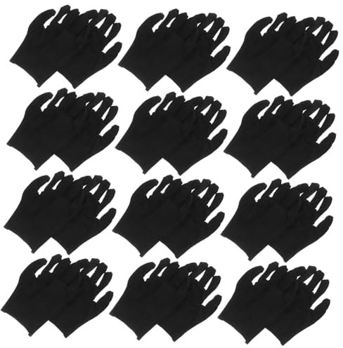 DRESSOOS 12paare Baumwollhandschuhe Für Arbeitsschutz Bequeme Handschuhe Aus Strapazierfähigem Material Zum Schutz Vor Schnitten Kerben Und Schnittverletzungen Leicht Zu Tragen Verwenden
