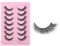iCovalescent 7 Pares Pestañas Postizas Naturales, 3D Cat Eye Lashes False Eyelashes, Negras Profesionales Reutilizables para Maquillajes Fiestas Bodas