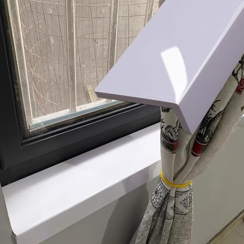 Copertura per davanzale della finestra, colore bianco puro, per bagno e cucina, impermeabile, a prova di olio, protezione per ristrutturazione del rivestimento, 59,9 x 30 cm
