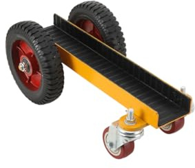 Cozyel Marble Handling Trolley - 4 Wheel Drywall Cart Transport Roller Dolly with 200mm Solid Rubber Wheel, 1102Lbs Weight Capacity, Anti-Fall and Anti-tilt for Marble Slabs Drywall Sheet Material