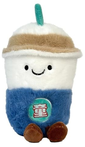Xshelley 22 cm Stuffed Bubble Tea Food Milk Cup Plushie Toys Pillow, Soft Kawaii Hugging Plush doll Gifts for Kids