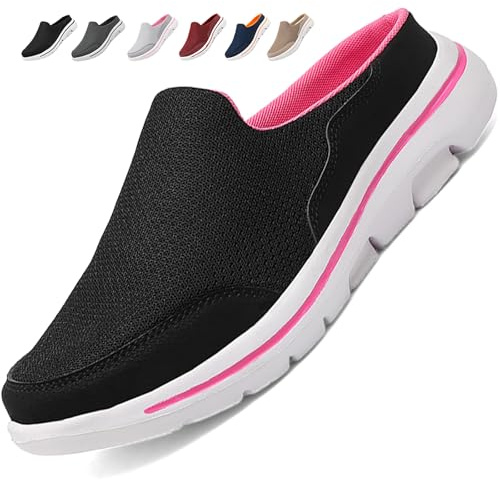 Acfoda Mesh Clogs tofflor kvinnor män lätta slip-on sandaletter sommar ventilerande halkfria trädgårdsskor fritid sabots, 01 svart, 35 EU