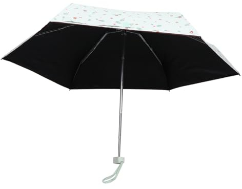 Yardwe Mini Paraguas Anti-uv con Diseño Floral Resistente al Viento Portátil para Viaje y Uso Diario Sombrilla de Bolsillo para Mujer con Filtro Solar