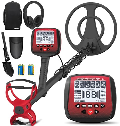 KAIWEETS Détecteur de Métaux, Version 2026 – Détecteur de Métaux avec Tige Télescopique Intégrée Monobloc, Déploiement Rapide, Localisation Précise, Pinpointer, Bobine Étanche IP68