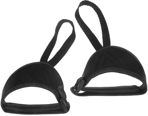 FOYTOKI Dragonne pour Bâton de Ski en Polyester Noir, Sangle Réglable Offrant Un Soutien Supplémentaire pour Activités de Plein Air, 1 Paire