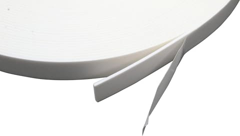 LEO's - Doppelseitiges PE-Schaumklebeband 19 mm/50 Meter extra stark klebend für schwierige und raue Oberflächen - Klebeband doppelseitig 1 mm ideal als Spiegelklebeband (Zur Montage von Gegenständen)