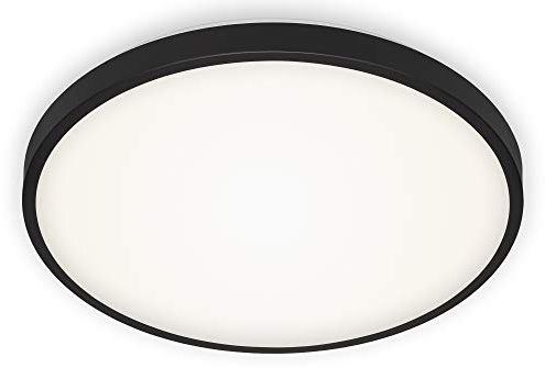 Briloner Leuchten - LED Deckenleuchte, Deckenlampe, 24 Watt, 2.650 Lumen, 4.000 Kelvin, Schwarz-Weiß, Ø 38,5cm, 3455-215