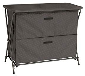 Outwell X Küchentisch mit Platte aus Bambus, Unisex, Grau, 75 x 49 x 82 cm