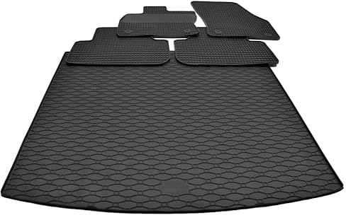 Mattenprofis Gummimatten + Gummi Kofferraumwanne Set passend für VW Touran 5T1 ab Bj. 2015 RKK