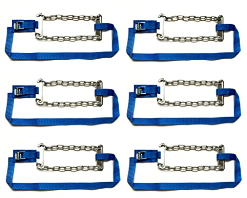 MelTruck® 6x Anti-Rutsch Anfahrhilfe Schneekette 110x11 cm Eis Schnee Auto Reifen
