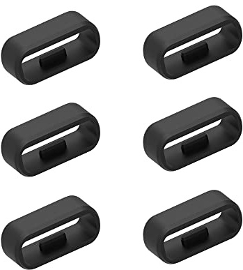 Lot de 6 anneaux de fermeture compatibles avec Huawei Band 7/Band 6/6 Pro Bandkeeper, bracelet de rechange en silicone pour Honor Band 6