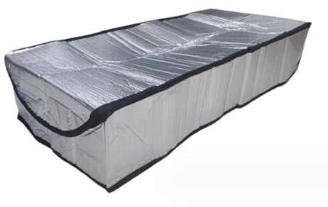 VICUSSE Dachbodentreppen Isolierung Abdeckung 63,5 x 137,2 x 27,9 cm Dachboden Leiter Isolierung Abdeckung Feuerfest Dachboden Isolierung Zelt mit Reißverschlüssen