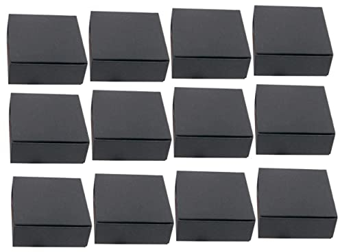 EXCEART 24stücke Schwarze Versandkartons Aus Papier Faltkartons Für Lagerung Und Umzug Robuste Verpackungskartons