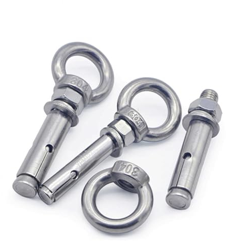 ROEDAX Ringschraube Hebeösenmuttern, 2/5/10 Stück Augenbolzen, 304 Edelstahl-Augenmutter M6 M8 M10 M12 Mutternschraube Selbstschneidende Ankerschraubenösen Stabilisieren